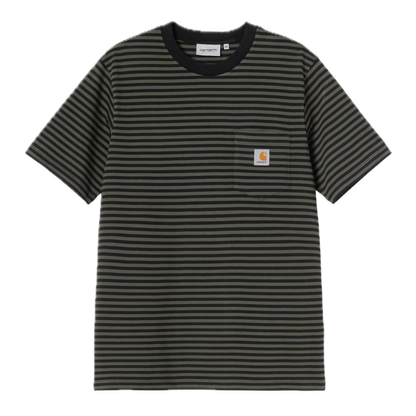 Carhartt WIP Verner Pocket Tee - Black/Opuntia