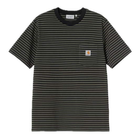 Carhartt WIP Verner Pocket Tee - Black/Opuntia