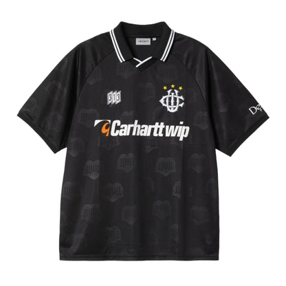Carhartt WIP Hartt's Football T-Shirt - Black Heart Train Jacquard