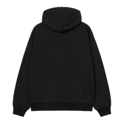 Carhartt WIP Hooded WIP Sweat Jacket - Black/Stone washed