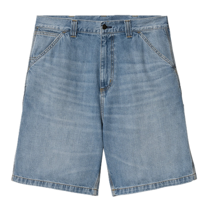 Carhartt WIP Single Knee Short - Blue Burst Washed