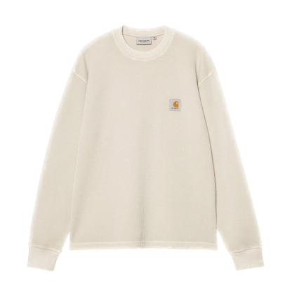 Carhartt WIP Vista Waffle Longsleeve - Fleur De Sel Garment Dyed