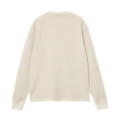 Carhartt WIP Vista Waffle Longsleeve - Fleur De Sel Garment Dyed