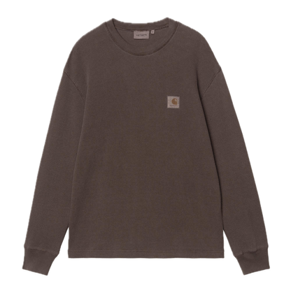 Carhartt WIP Longsleeve Vista Waffle Tee - Tobacco Garment Dyed