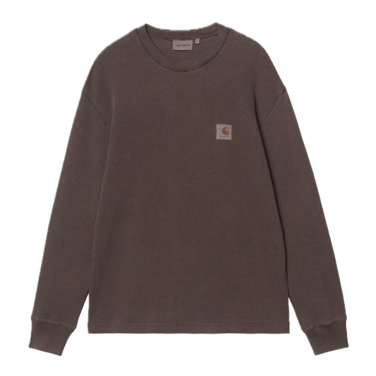 Carhartt WIP Longsleeve Vista Waffle Tee - Tobacco Garment Dyed