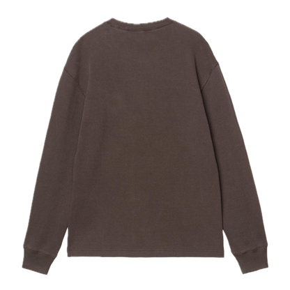Carhartt WIP Longsleeve Vista Waffle Tee - Tobacco Garment Dyed