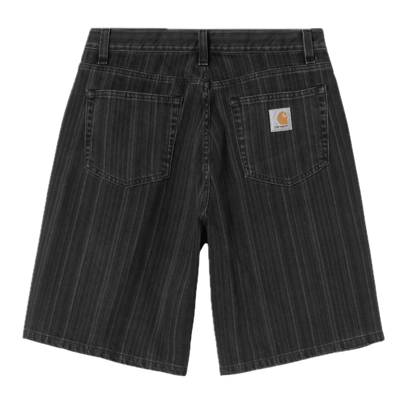 Carhartt WIP Rylan Stripe Short - Black Stone Washed