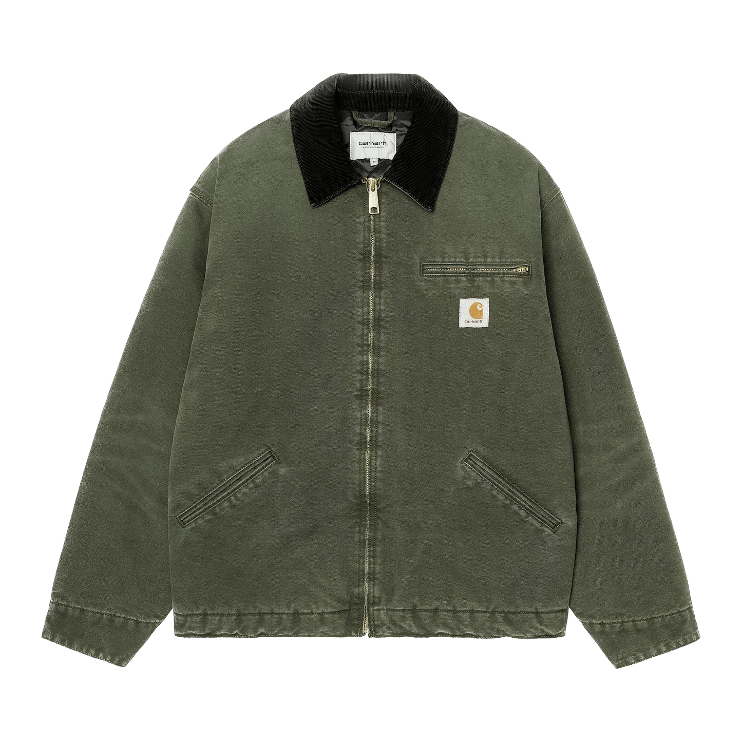 Carhartt WIP OG Detroit Jacket - Olive/Black Stone Canvas Carhartt WIP OG Detroit Jacket - Olive/Black Stone Canvas