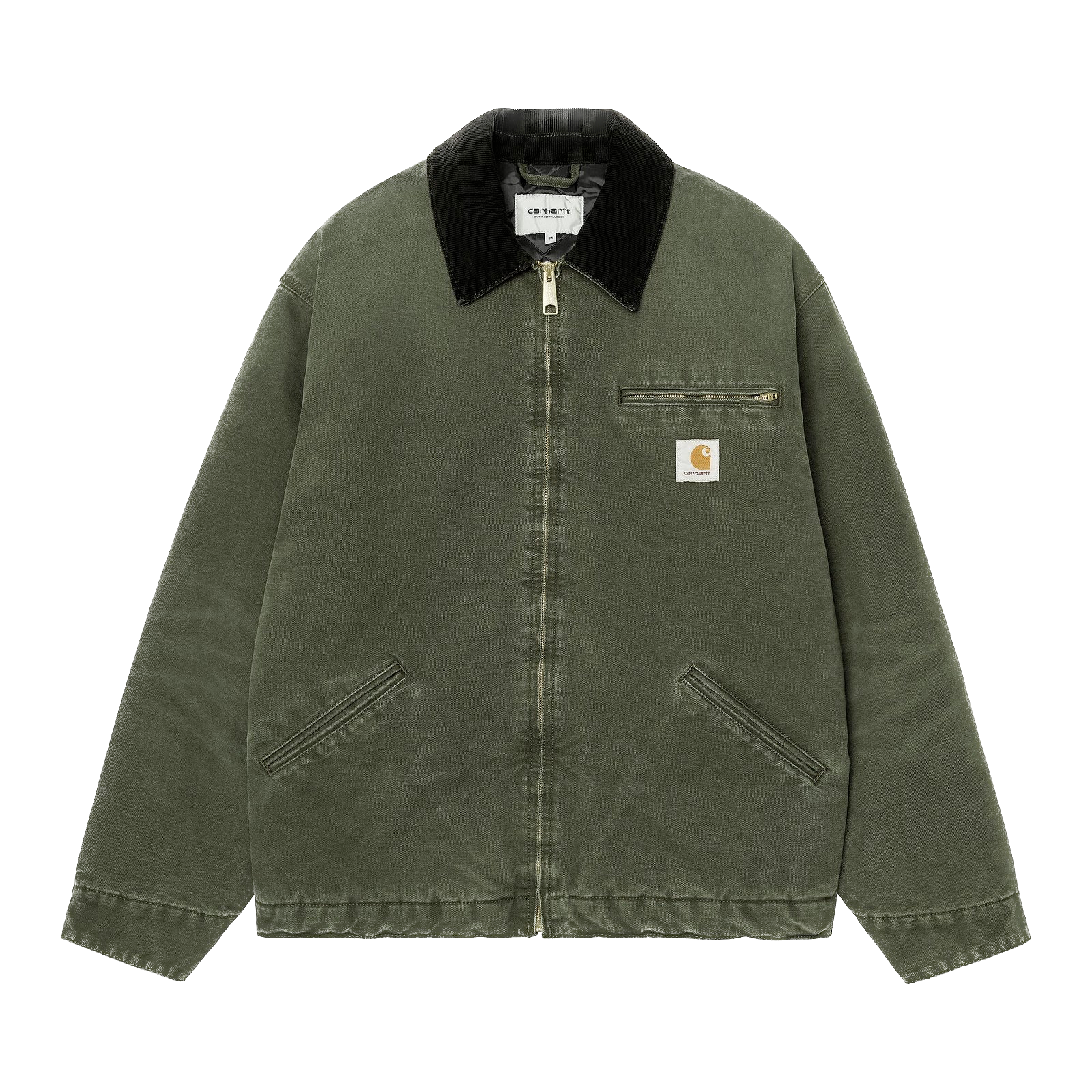 Carhartt WIP OG デトロイトジャケット オリーブ　M Carhartt WIP OG Detroit Jacket - Olive/Black Stone Canvas