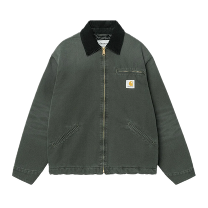 Carhartt WIP OG Detroit Jacket - Raven Green/Black (Stone Canvas)