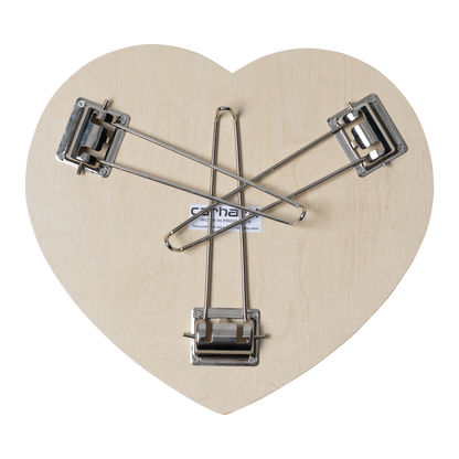 Carhartt Heart Folding Table - Scarlet/White