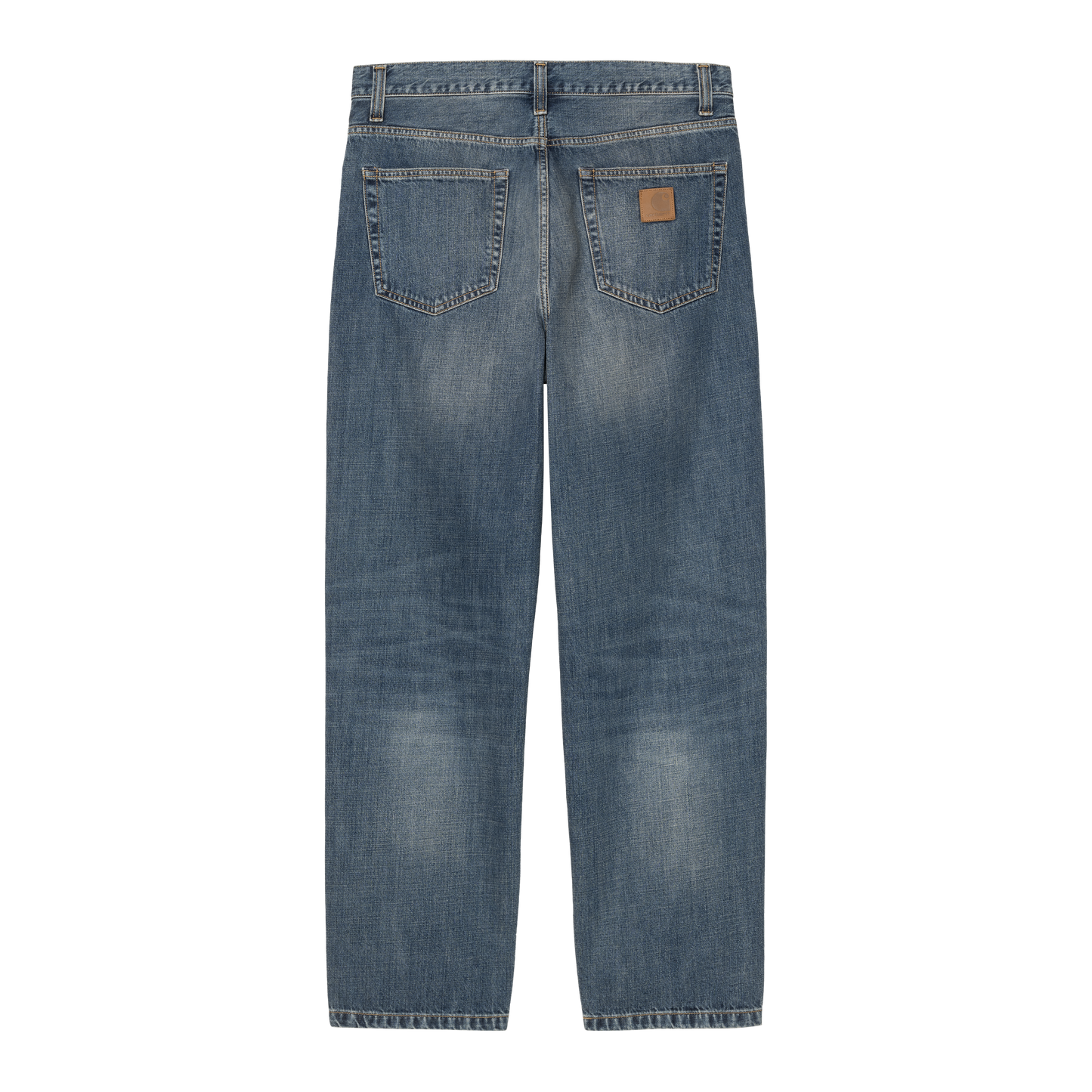 Carhartt WIP Aaron Pant - Blue Dark Used Wash