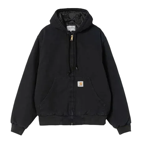 Carhartt WIP OG Active Jacket - Black Stone Canvas