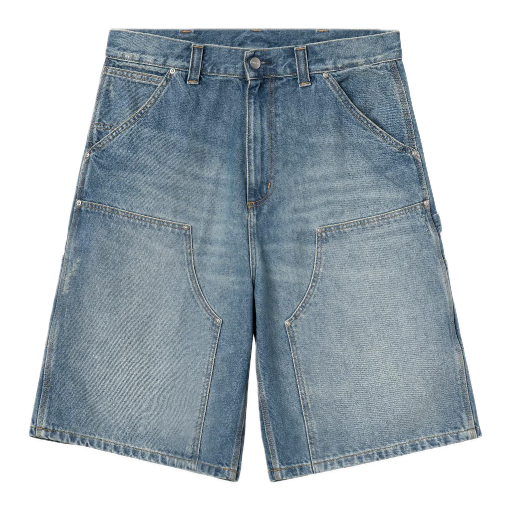 Carhartt WIP OG Aden Double Knee Short - Blue Grind Wash