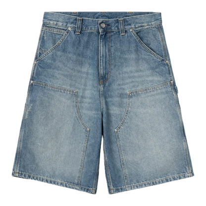 Carhartt WIP OG Aden Double Knee Short - Blue Grind Wash