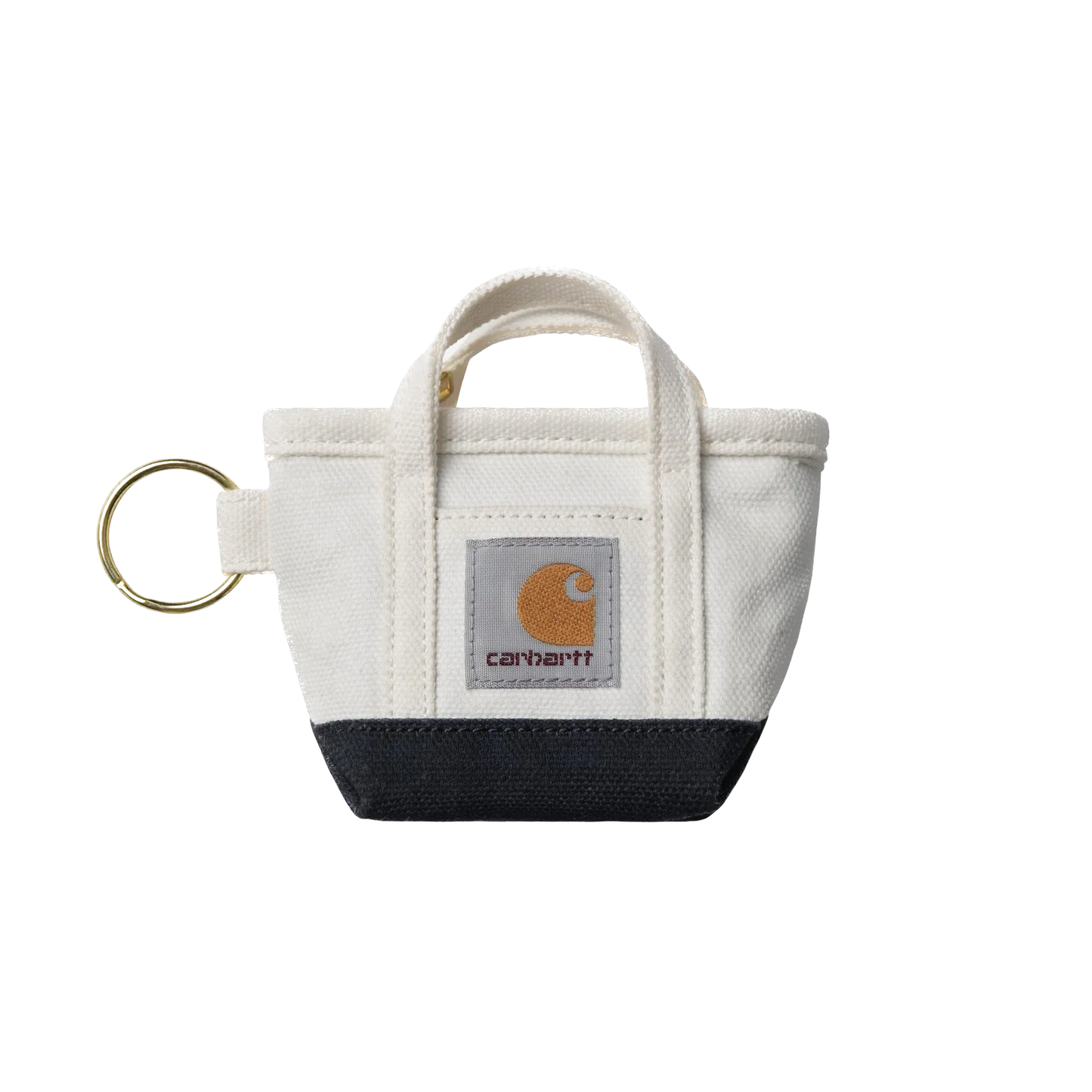 Carhartt WIP Mini Tote Bag Keychain - Natural/Blue