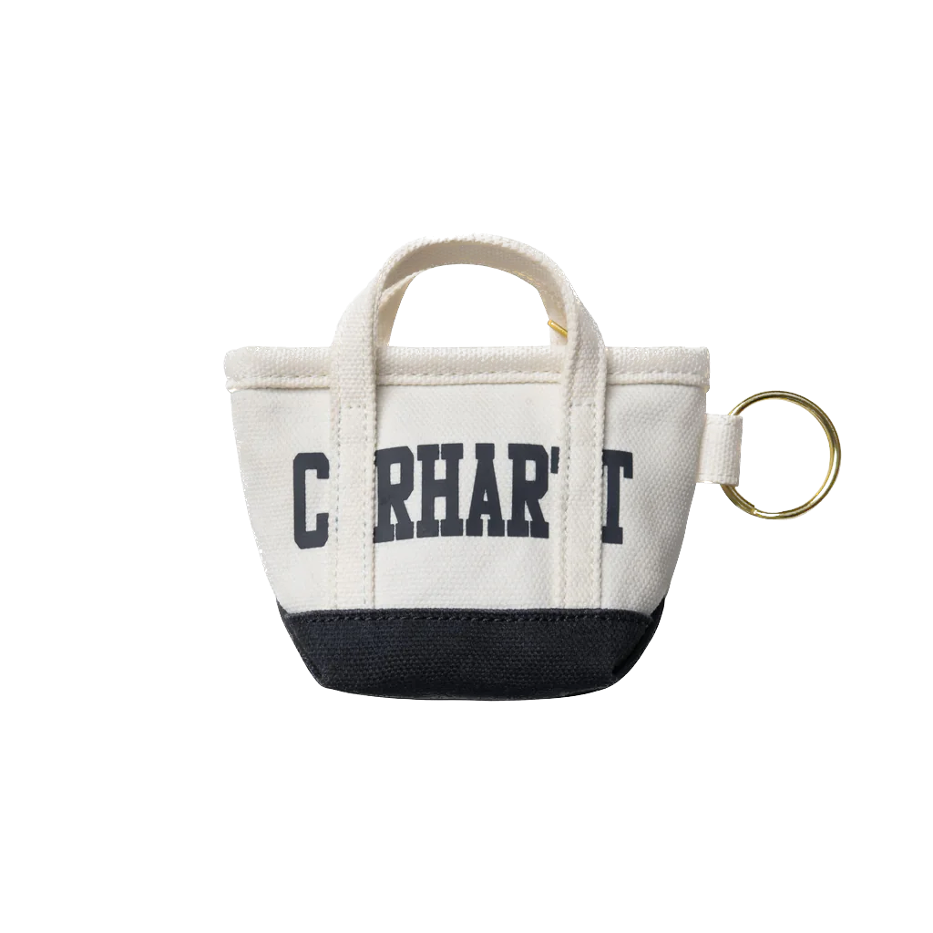 Carhartt WIP Mini Tote Bag Keychain - Natural/Blue