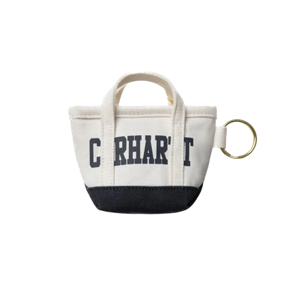 Carhartt WIP Mini Tote Bag Keychain - Natural/Blue
