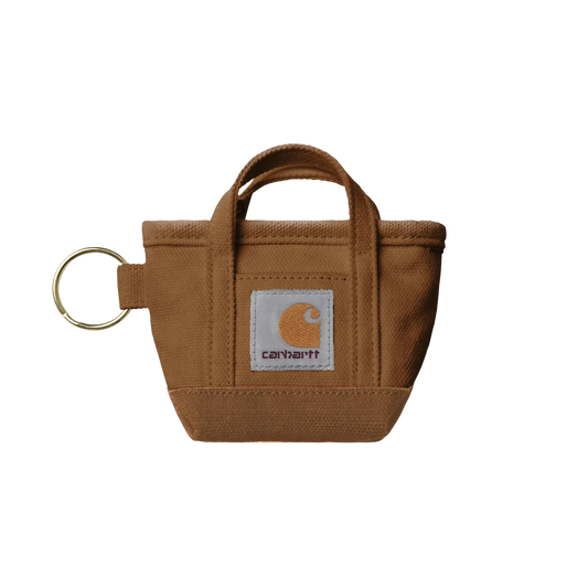 Carhartt WIP Mini Tote Bag Keychain - Hamilton Brown