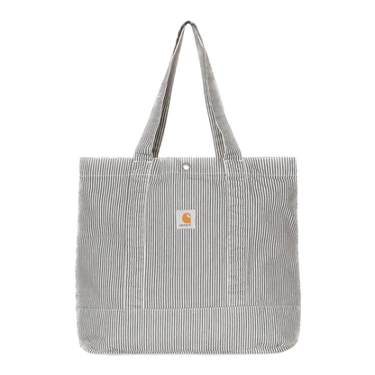 Carhartt WIP Mercer Stripe Tote Bag - Graphite/Stone Washed