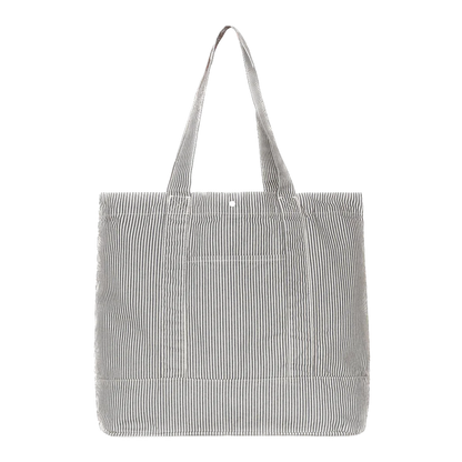 Carhartt WIP Mercer Stripe Tote Bag - Graphite/Stone Washed