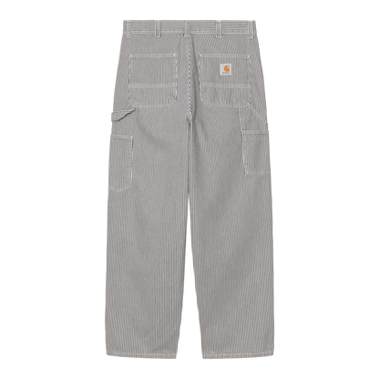 Carhartt WIP Mercer Stripe Single Knee Pant - Graphite/Wax Stone Washed