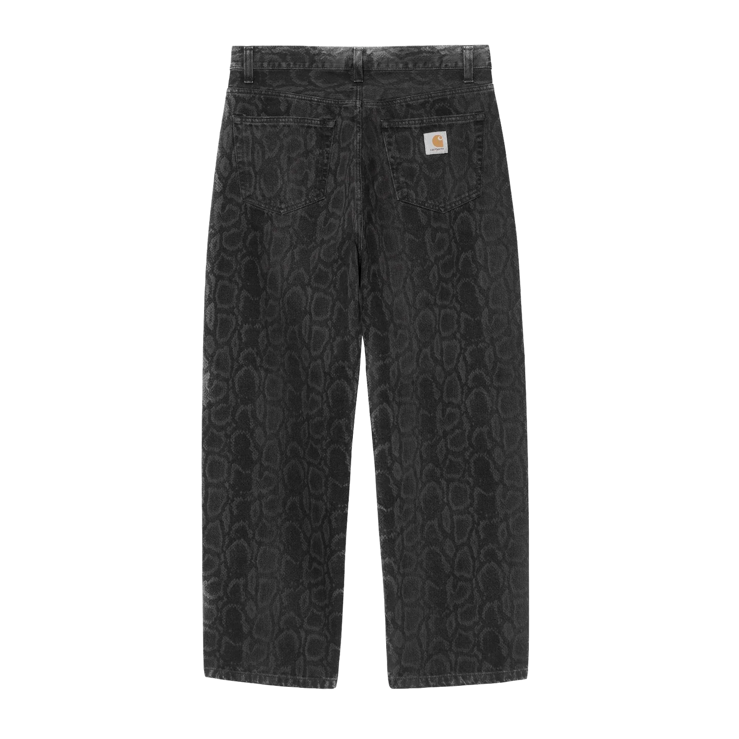 Carhartt WIP Snake Camo Landon Pant - Black Heavy Stone Wash