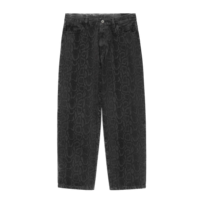 Carhartt WIP Snake Camo Landon Pant - Black Heavy Stone Wash