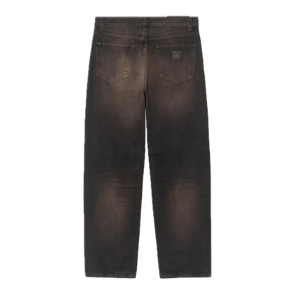 Carhartt WIP Aaron Pant - Black Tobacco Used Wash