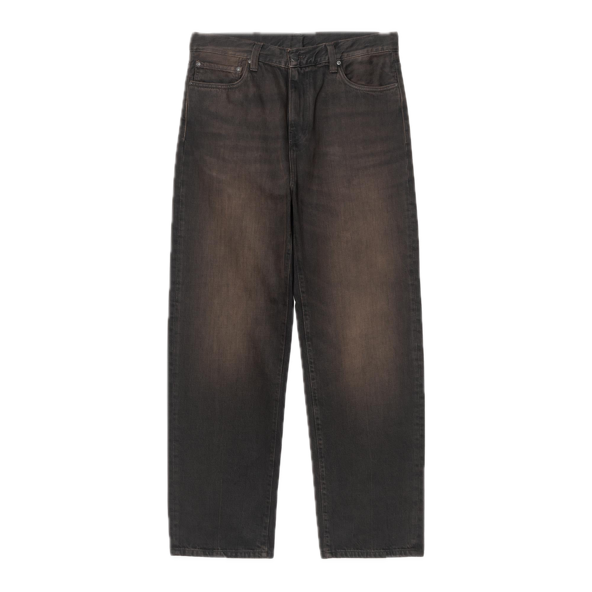 Carhartt WIP Aaron Pant - Black Tobacco Used Wash