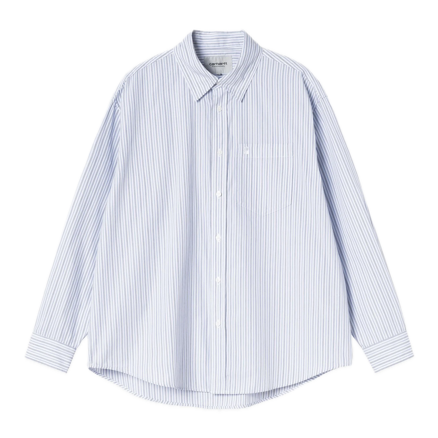 Carhartt WIP Keene Longsleeve Stripe Shirt - White