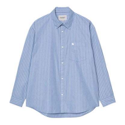 Carhartt WIP Keene Longsleeve Stripe Shirt - Curacao