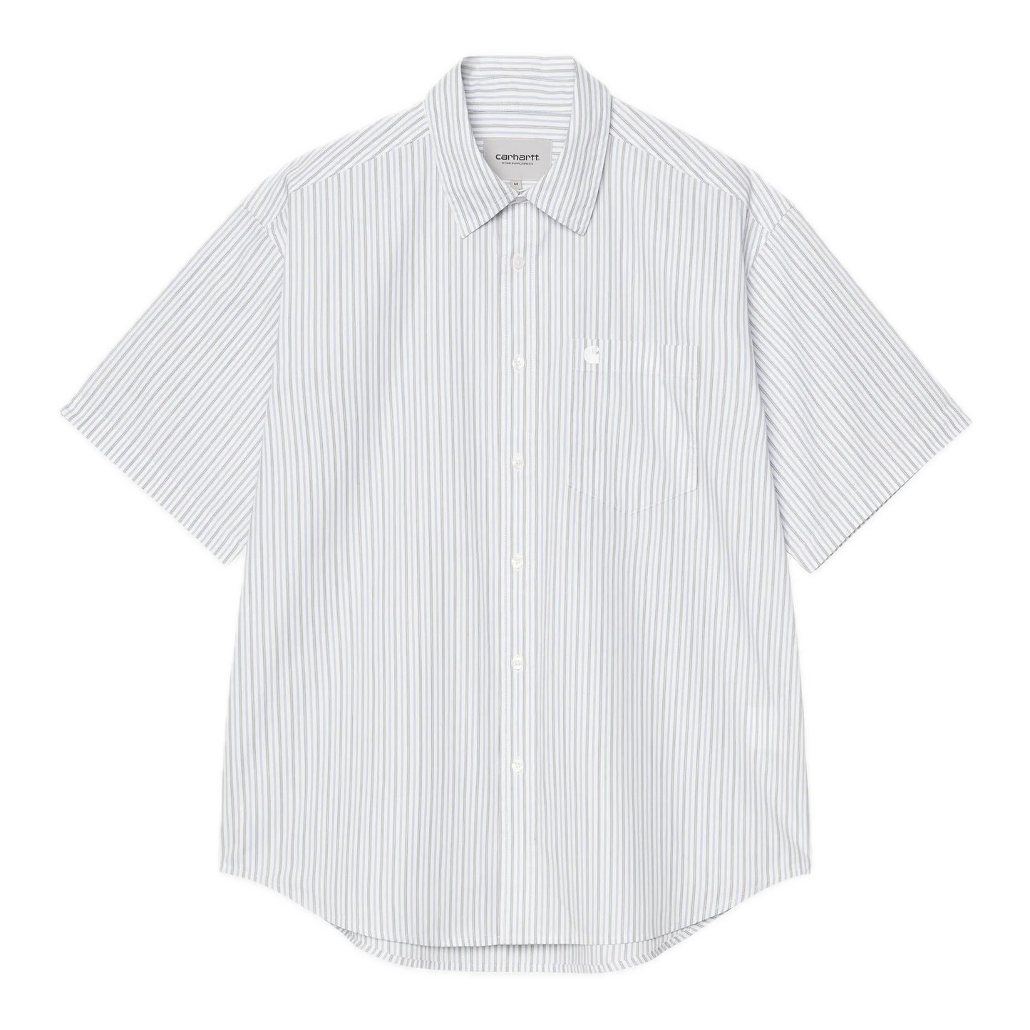 Carhartt WIP Keene Short Sleeve Stripe Shirt - White
