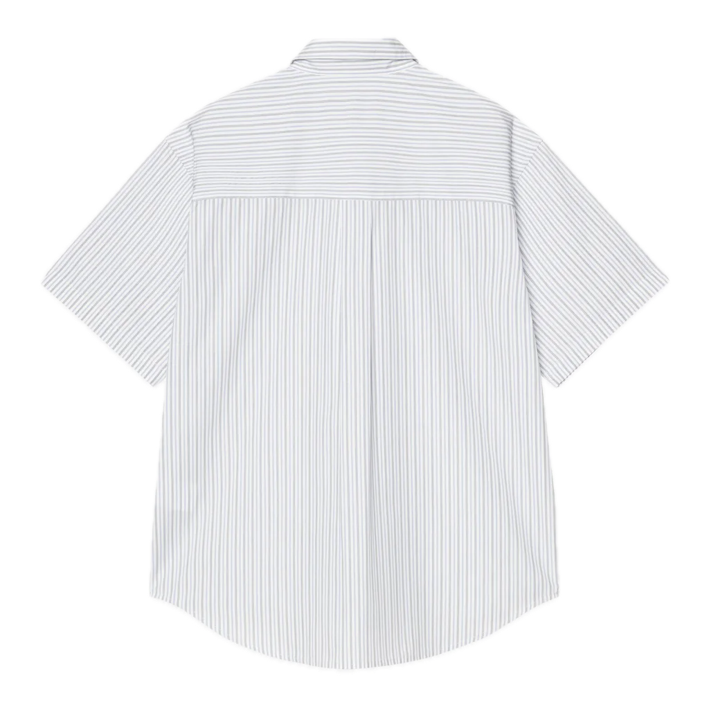 Carhartt WIP Keene Short Sleeve Stripe Shirt - White