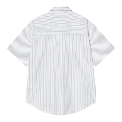 Carhartt WIP Keene Short Sleeve Stripe Shirt - White