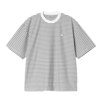 Carhartt WIP Dupree Striped Tee - White