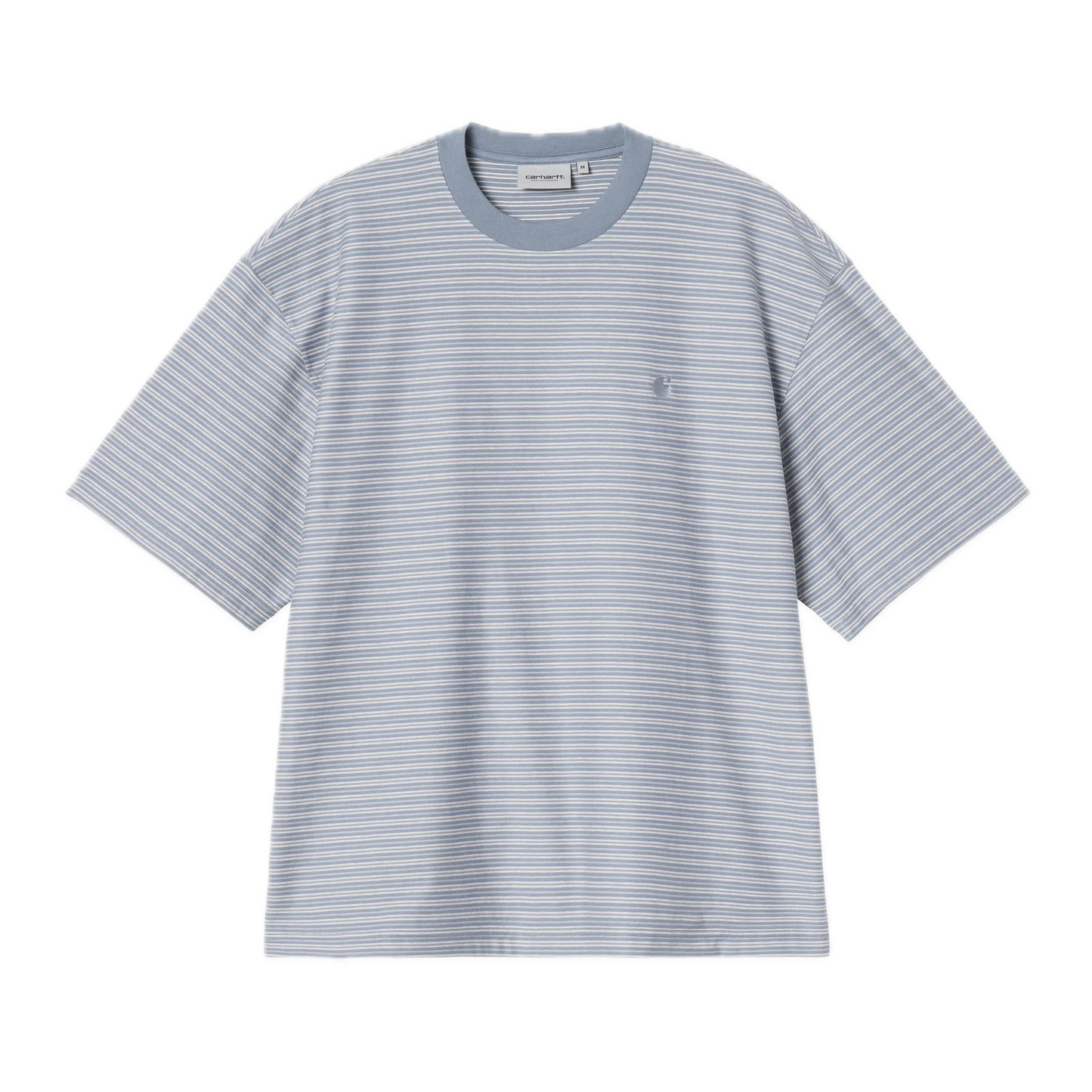 Carhartt WIP Dupree Striped Tee - Shady Blue