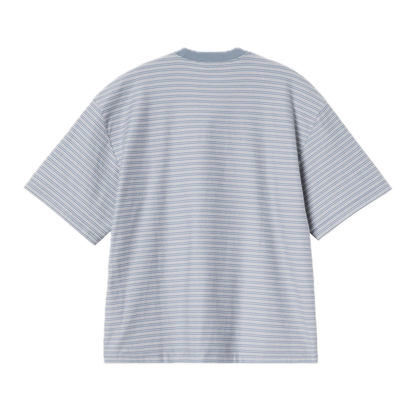 Carhartt WIP Dupree Striped Tee - Shady Blue
