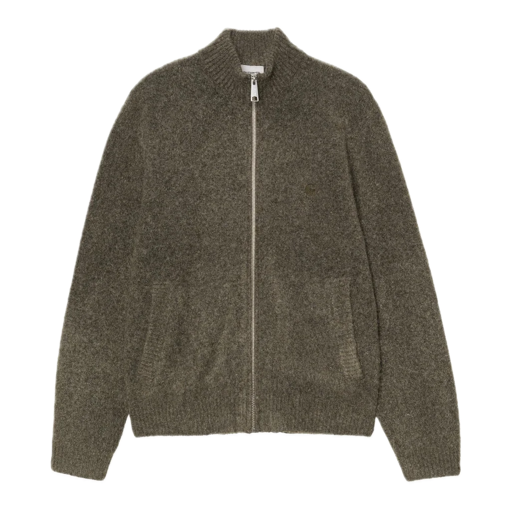 Carhartt WIP Curtis Sweater Jacket - Tangled Shungite