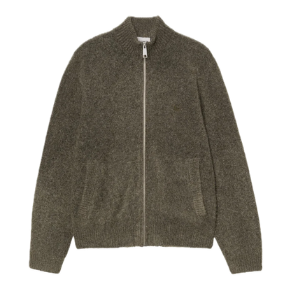 Carhartt WIP Curtis Sweater Jacket - Tangled Shungite