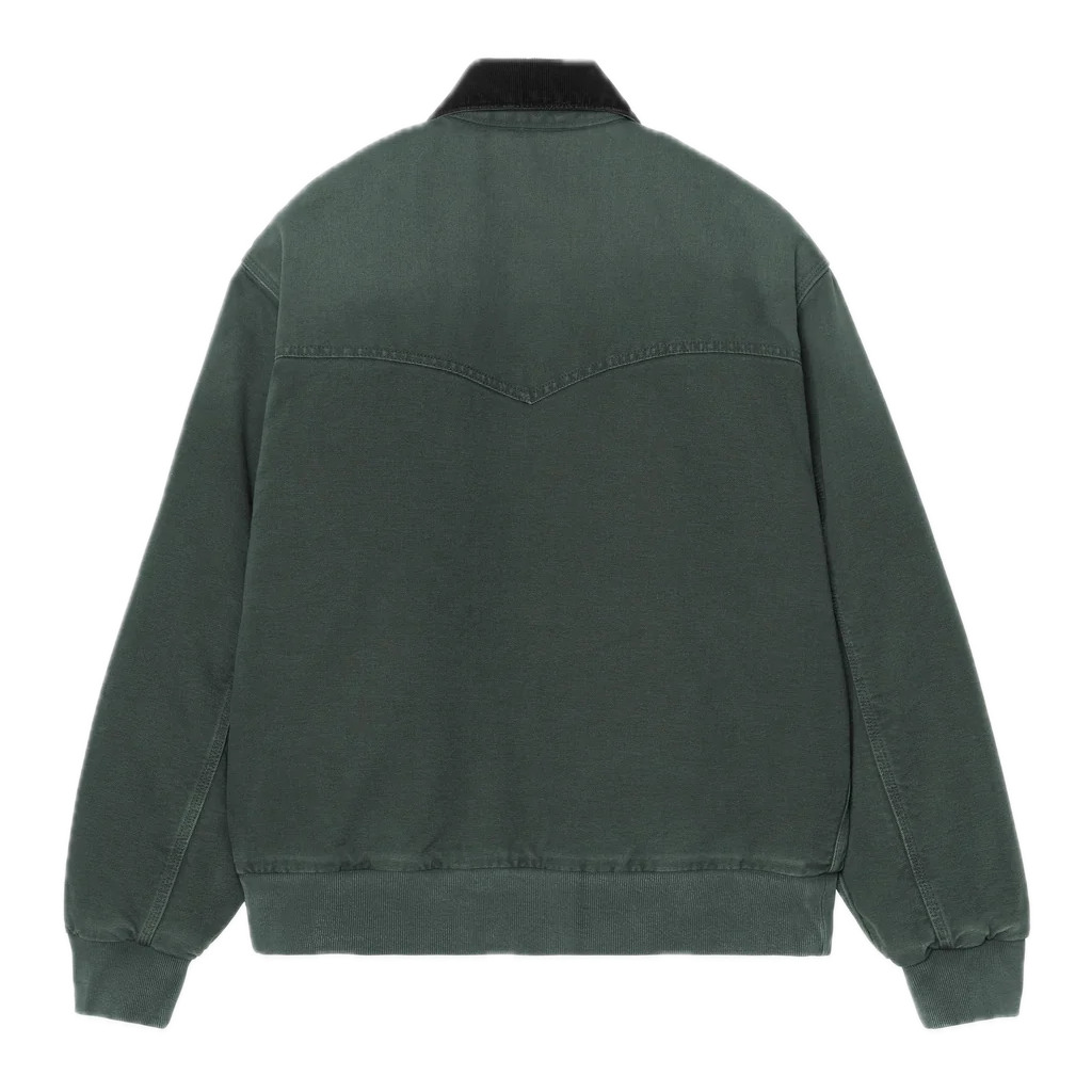 Carhartt WIP OG Santa Fe Jacket - Raven Green/Black (Stone Canvas)
