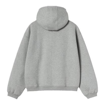 Carhartt WIP Hooded Ebbert Sweat Jacket - Grey Heather/White