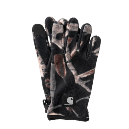 Carhartt WIP Blevin Gloves - Camo Feather Tree/Black