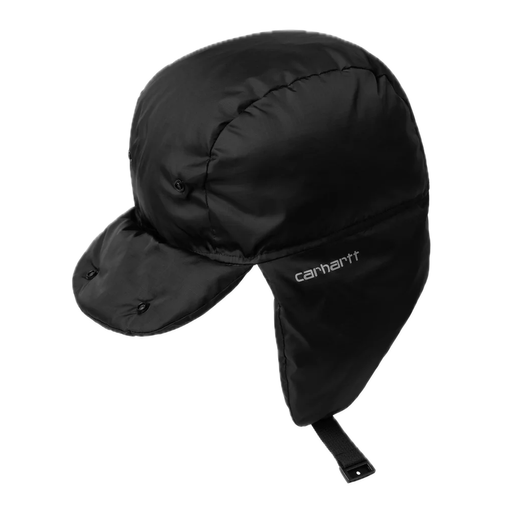 Carhartt WIP Ardon Ear Guard Cap - Black/Shady Grey