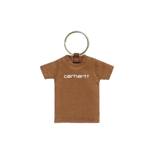 Carhartt WIP Mini Script T-Shirt Keychain - Hamilton Brown