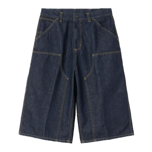 Carhartt WIP OG Double Knee Long Short - Blue Rinsed