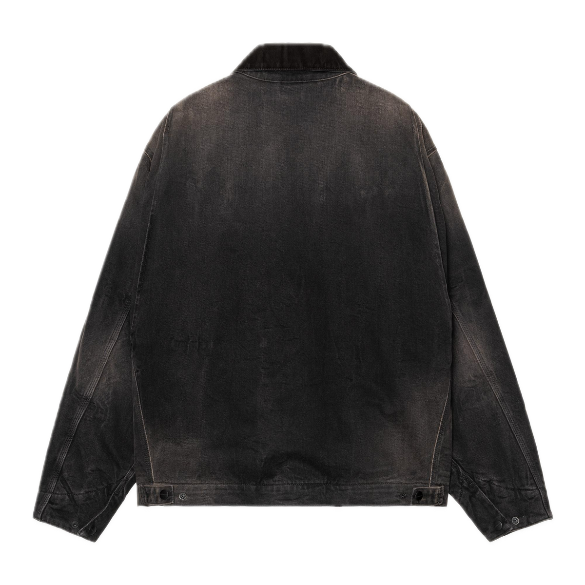 Carhartt WIP OG Detroit Jacket - Black/Black Tobacco Used Wash