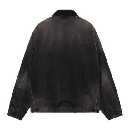 Carhartt WIP OG Detroit Jacket - Black/Black Tobacco Used Wash