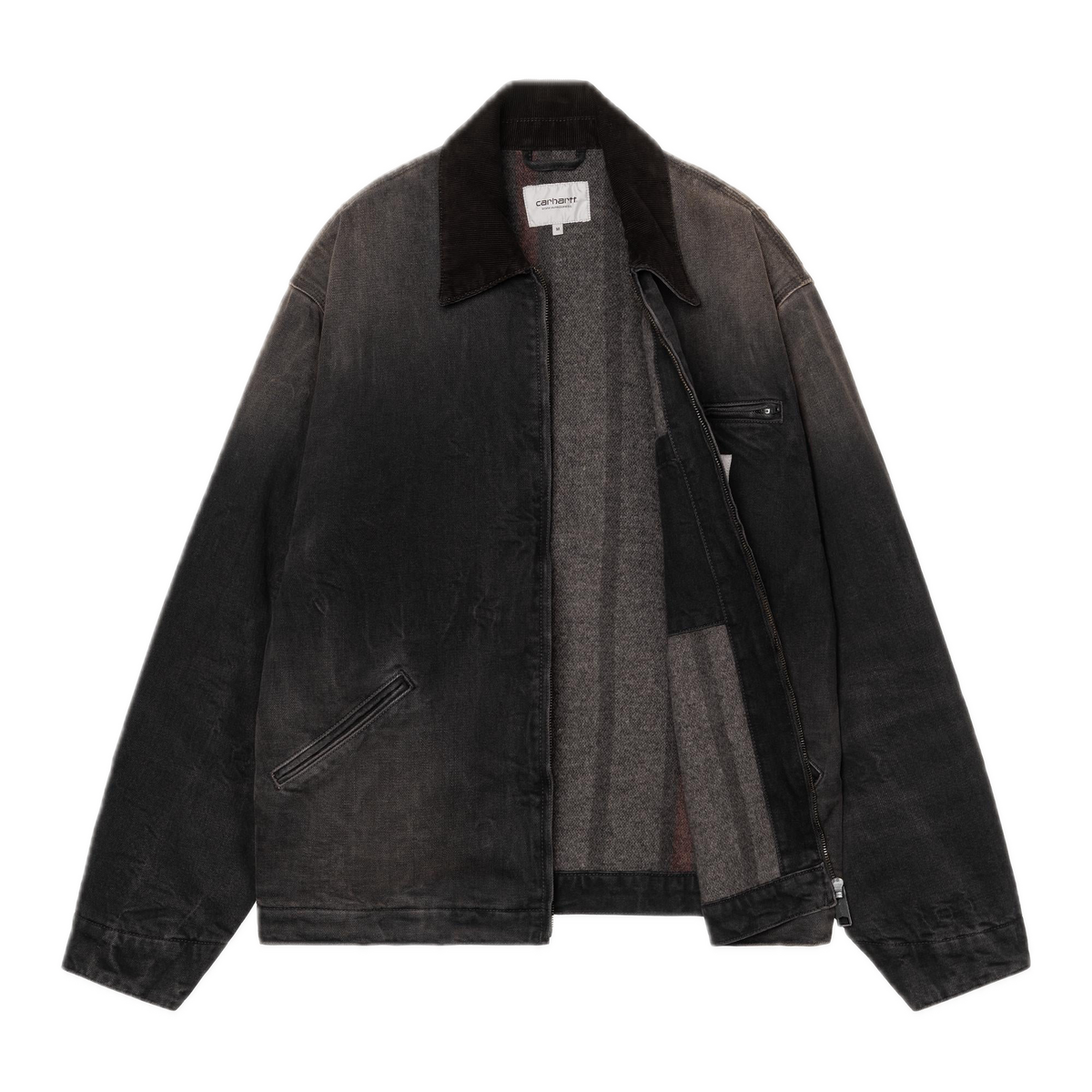 Carhartt WIP OG Detroit Jacket - Black/Black Tobacco Used Wash