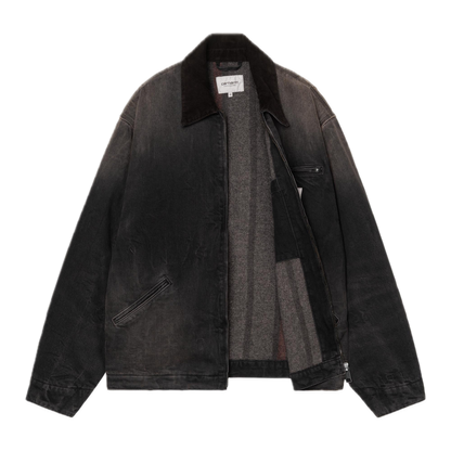 Carhartt WIP OG Detroit Jacket - Black/Black Tobacco Used Wash